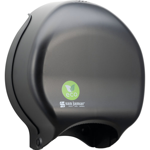 San Jamar Oceans Versatwin Dual Standard Roll Tissue Dispenser Black